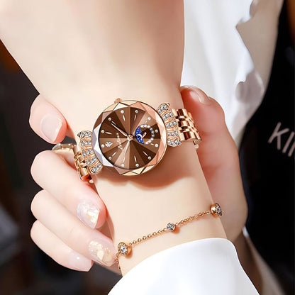 🎀60%OFF New Year Sale🎀Fashionable Diamond Moon Star Watch for Women