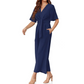 ⏰HOT SALE 49% OFF!!💐💖Women's Elegant V-Neck Wide Leg Waist Tie Jumpsuit
