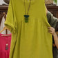 ⏰Limited Time Sale 61%OFF💃Women's Casual Loose Round Neck Solid Color Dress with 3/4 Sleeves & Pockets
