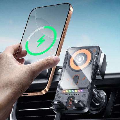🔥HOT SALE 57% OFF🎁⚡Over 50,000 sold! 📱Smart 2-in-1 Car Rotating Mobile Phone Holder & Wireless Charger⚡