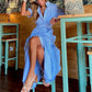 Women's Striped Short Sleeve Dress