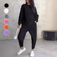 ⏰Limited Time Offer 70% OFF🧡Women Long-Sleeve Irregular Hem Sweatshirts & Pants Set