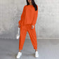 ⏰Limited Time Offer 70% OFF🧡Women Long-Sleeve Irregular Hem Sweatshirts & Pants Set