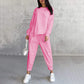 ⏰Limited Time Offer 70% OFF🧡Women Long-Sleeve Irregular Hem Sweatshirts & Pants Set