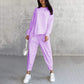 ⏰Limited Time Offer 70% OFF🧡Women Long-Sleeve Irregular Hem Sweatshirts & Pants Set