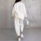 ⏰Limited Time Offer 70% OFF🧡Women Long-Sleeve Irregular Hem Sweatshirts & Pants Set