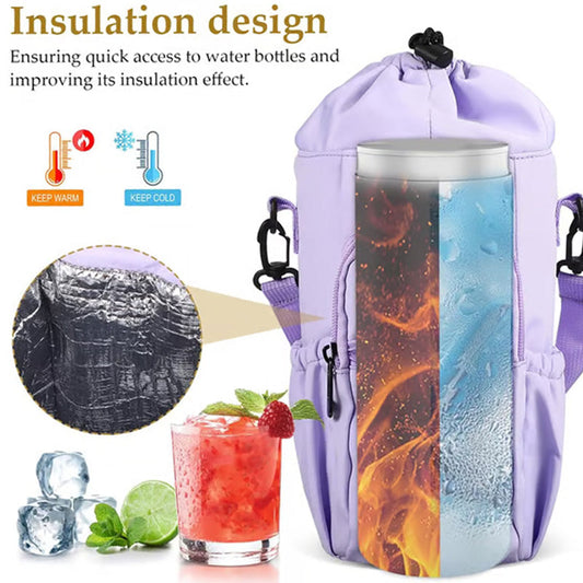 🏆Flash Sale⚡30K+ SOLD! Almost Gone💥Water Bottle Carrier Bag with Phone Pockets