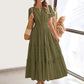 💕HOT SALE 70% OFF💕Women's Boho Chic Smocked Waist Maxi Dress