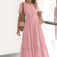 💕HOT SALE 70% OFF💕Women's Boho Chic Smocked Waist Maxi Dress