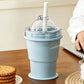🥤Portable Silicone Cup with Straw & Ice Mold🥤✨IceCreamCup&ReusableCup
