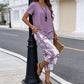 🔥 🔥 Now On Sale  50% OFF!🌸 Casual Round Neck Layered Tunic Top & Wide Leg Pants Set🌸