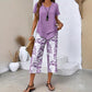 🔥 🔥 Now On Sale  50% OFF!🌸 Casual Round Neck Layered Tunic Top & Wide Leg Pants Set🌸