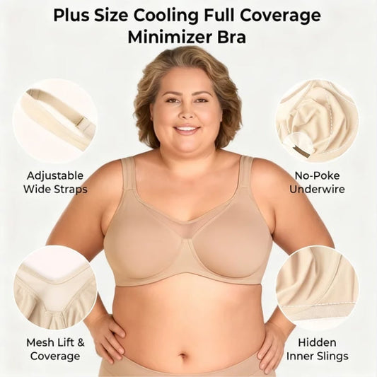 🏆 Last Day Special Price £9.99 ! 💐💗Women's Elegant Sheer Full Coverage Plus Size Bra💐
