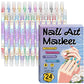 🥳2026 HOT SALE🥳💞50K+ SOLD!✨🎨 50% OFF! Dual-Tip Nail Art Marker Pen SetQuick‑dry, no UV lamp. Fine & brush tips. 12/24 vibrant colors. Easy DIY at home. No smudges, just art! 💅🖌️