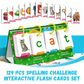 129 PCS Spelling Challenge Interactive Flash Cards Set