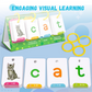 129 PCS Spelling Challenge Interactive Flash Cards Set