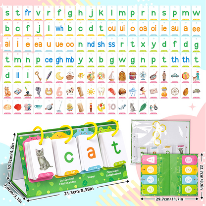129 PCS Spelling Challenge Interactive Flash Cards Set