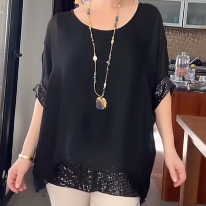 🥳2026 HOT SALE🥳✨ 50% OFF! ✨Women's Casual Round Neck Top🛍️