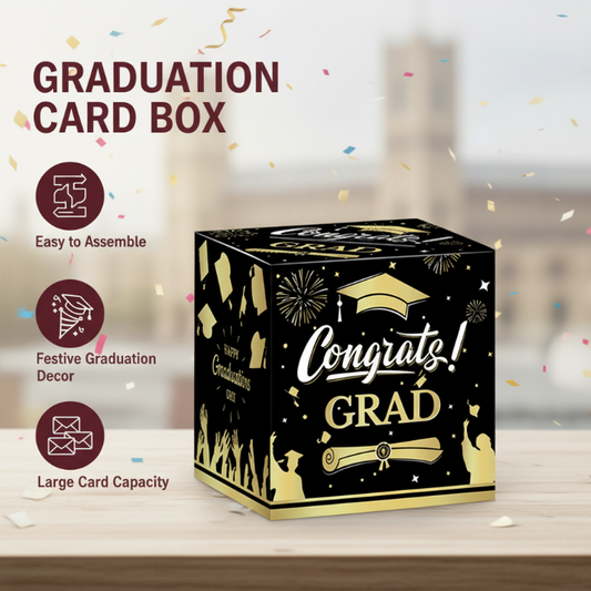 💜LAST DAY HOT SALE!!💜 Large Capacity Graduation Card Box🎓