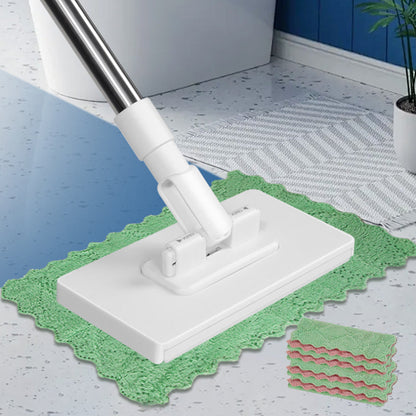 🔥Last Day Sales 70% OFF🔥Disposable Dust Mop with 4 Reusable Cloths&Easy, effective, eco-savvy! 💚✨