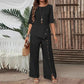 ⏰🔥LIMITED TIME 60% OFF! ✨Women's Irregular Hem Top & Wide Leg Pants Two-Piece Set 🌸💃