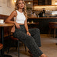 ⏳Limited-time 50% Off⏰Women's Smocked High Waist Wide Leg Pants👖Effortless Style✨