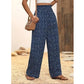 ⏳Limited-time 50% Off⏰Women's Smocked High Waist Wide Leg Pants👖Effortless Style✨