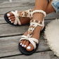 👡 50% OFF NOW! 🌬️ Women's Round Toe Flat Breathable Sandals 🌸