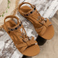 👡 50% OFF NOW! 🌬️ Women's Round Toe Flat Breathable Sandals 🌸
