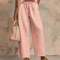 👚 50% OFF! 👖 Women's Solid Color 2-Piece Casual Tracksuit Set-Puff Sleeve, Wide Leg, Zipper Detail ✨