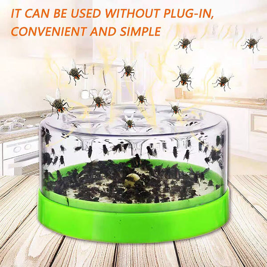 🔥 Buy 2 Get 1 Free🔥 Reusable Fly Trap—No Electricity, No Poison! ✅Safe To Use In The Kitchen And Around Children And Pets.