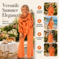 Women's Smocked Shirred Jumpsuit