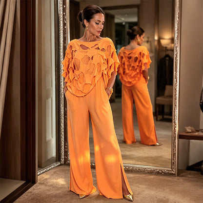 Women's Smocked Shirred Jumpsuit