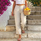 🥳2026 HOT SALE🥳 50% OFF!  🎁Women's Cotton Linen Straight Leg Pants