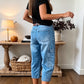 Women's Casual Stretchy Cropped Denim Pants
