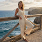 Elegant Sleeveless V-Neck Wide-Leg Jumpsuit