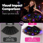 🎁 50% OFF NOW! ✨LED Light Up Sequin Tutu Skirt Star Mesh Princess Skirt for Girls and Adults