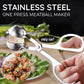 Shape Perfect Meatballs Instantly! One-Press Stainless Steel Maker