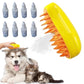 Steam brush for pets