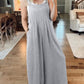💖Summer Sale💖-Plus Size Wide Pipes Overall Jumpsuit