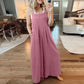 💖Summer Sale💖-Plus Size Wide Pipes Overall Jumpsuit